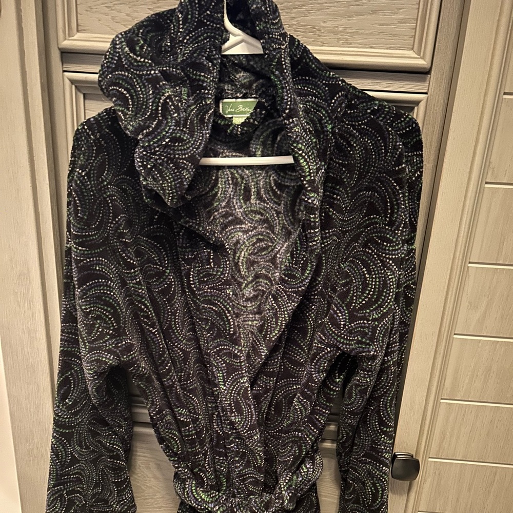 Vera Bradley hooded robe women’s size s/m. Retired pattern